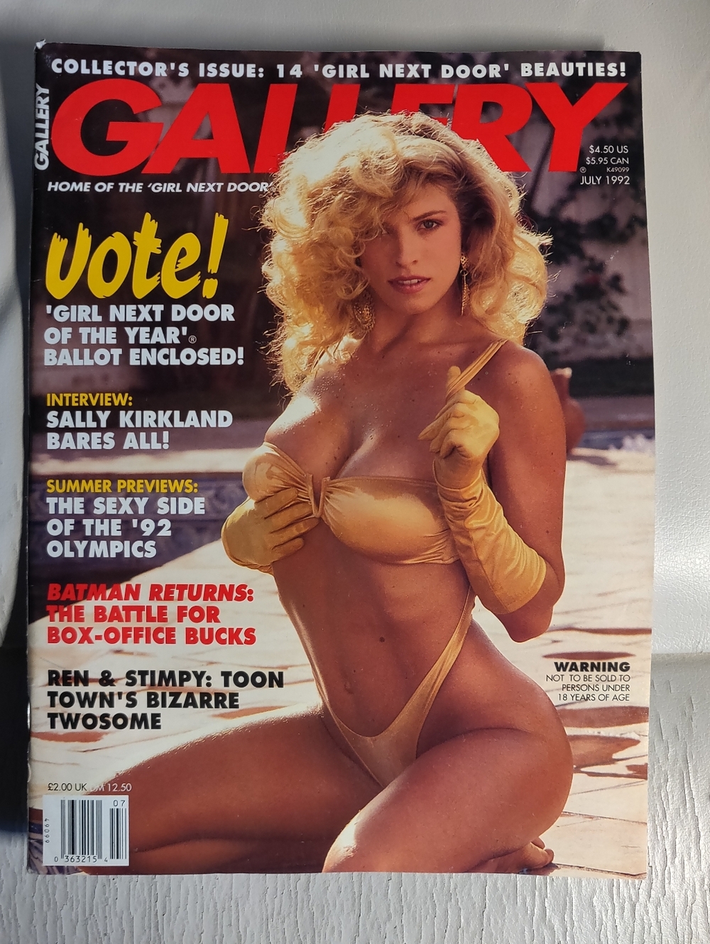 Gallery Magazine July 1992